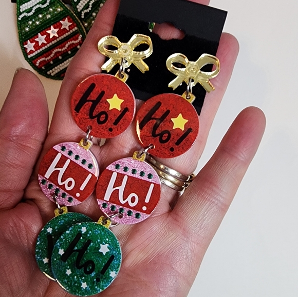 Christmas Earrings 10 types - Picture 10 of 10